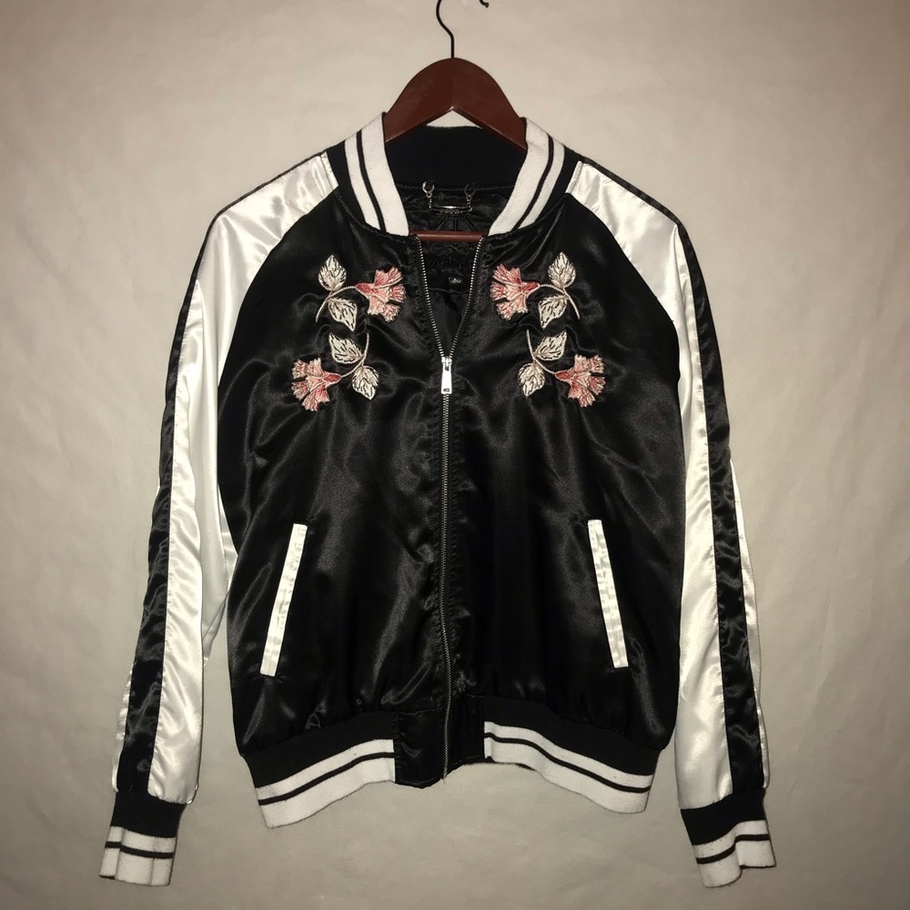Odyn Black & White Floral Jacket - Large